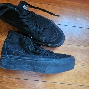 Vans Hi Top, Platform, All Black